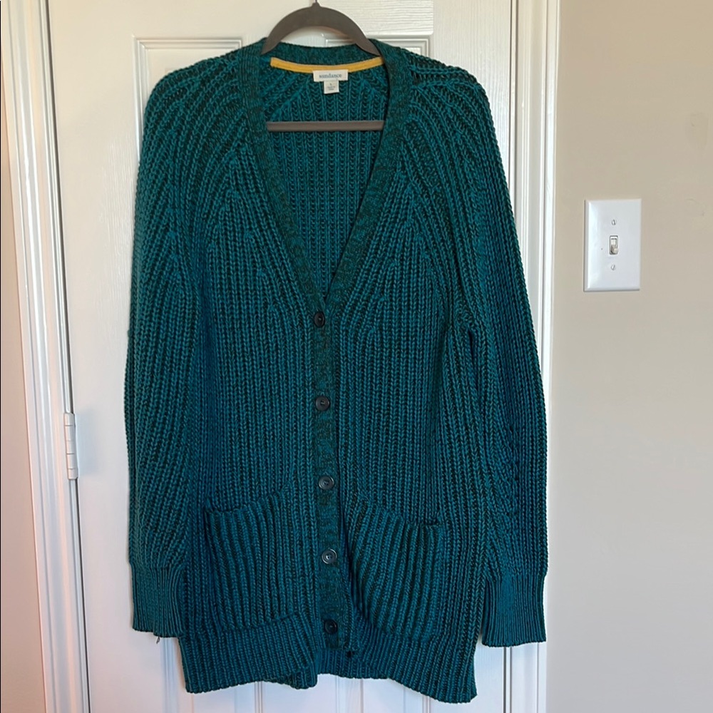 Sundance Chunky Button Up Long Cardigan - Picture 1 of 6